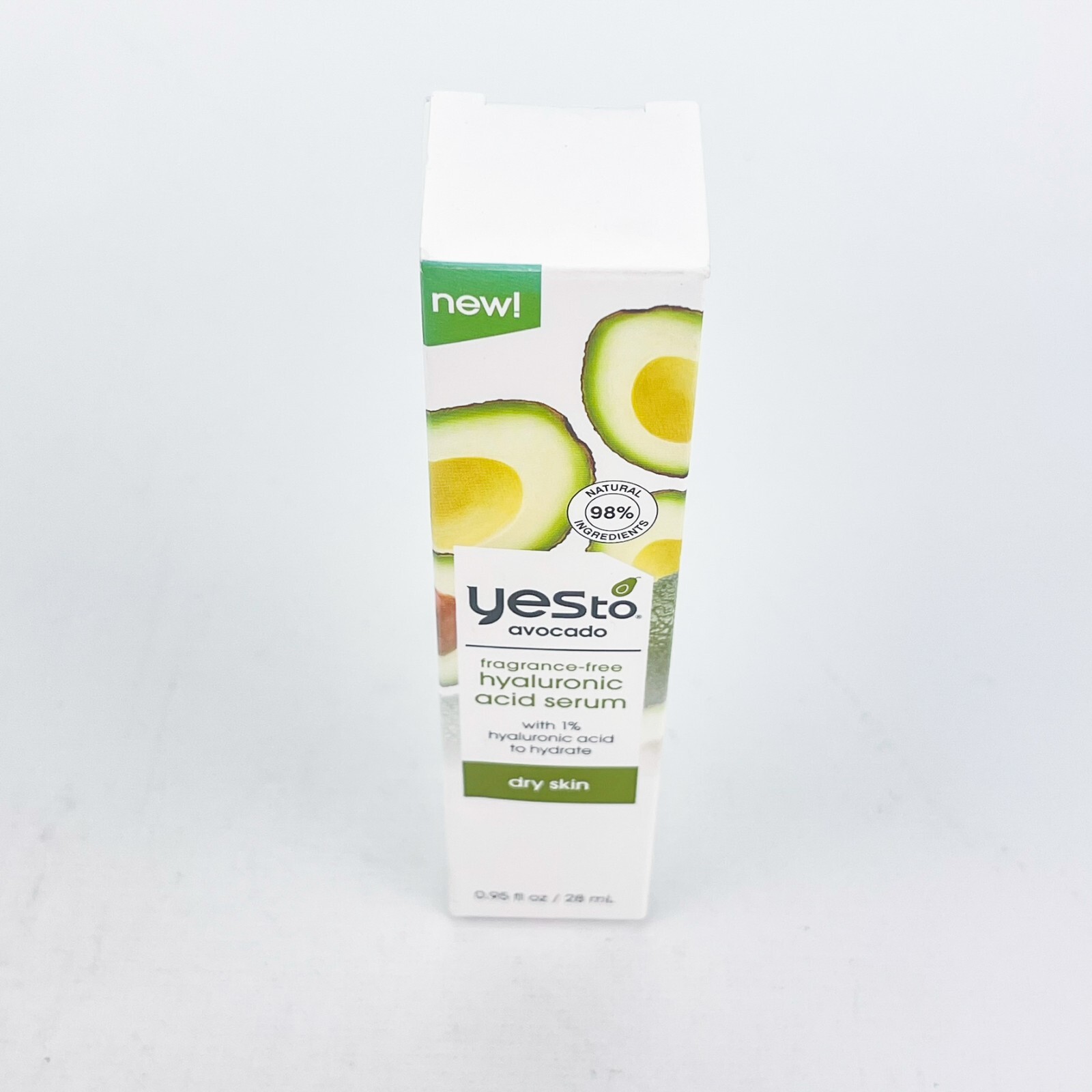 Yes To Avocado Fragrance Free Dry Skin Hyaluronic Acid Serum 0.95oz Lo of 2