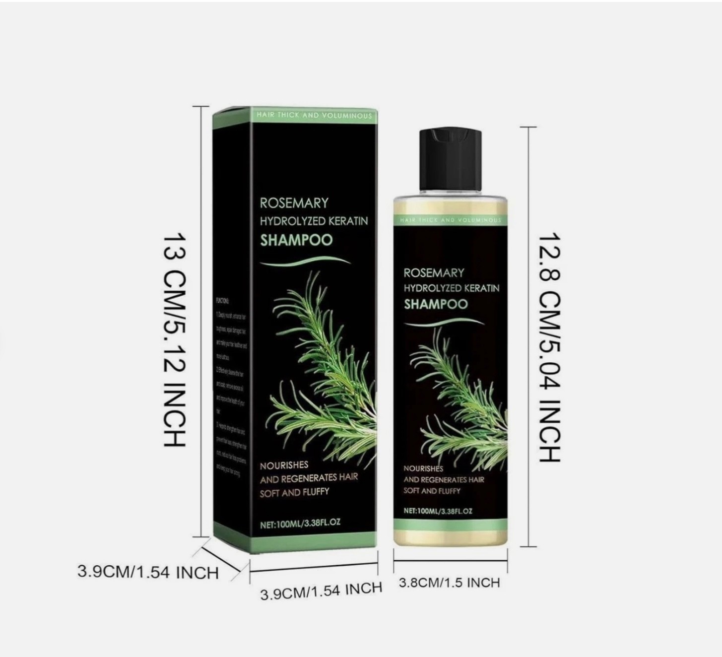 Tgideas Organic Rosemary Hair Growth Shampoo for Women and Men-Natural Thicke