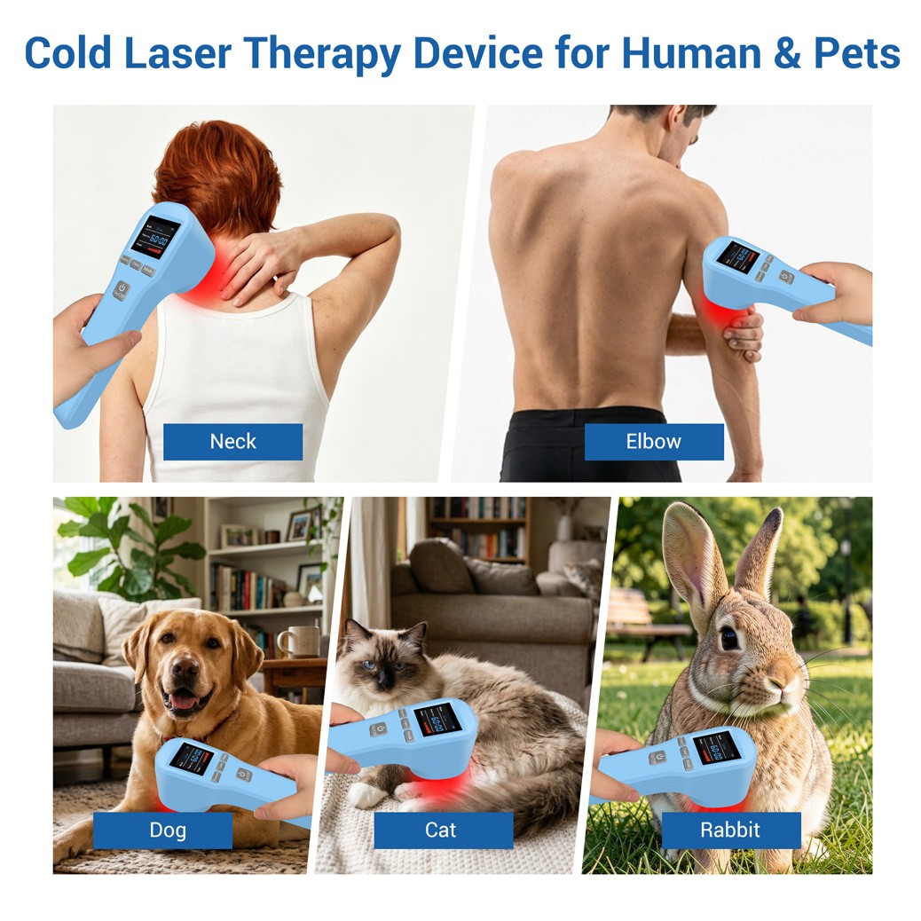 LLLT Red Light Laser Therapy 16x650nm 4x808nm fo Joints Pain Home Physiotherapy