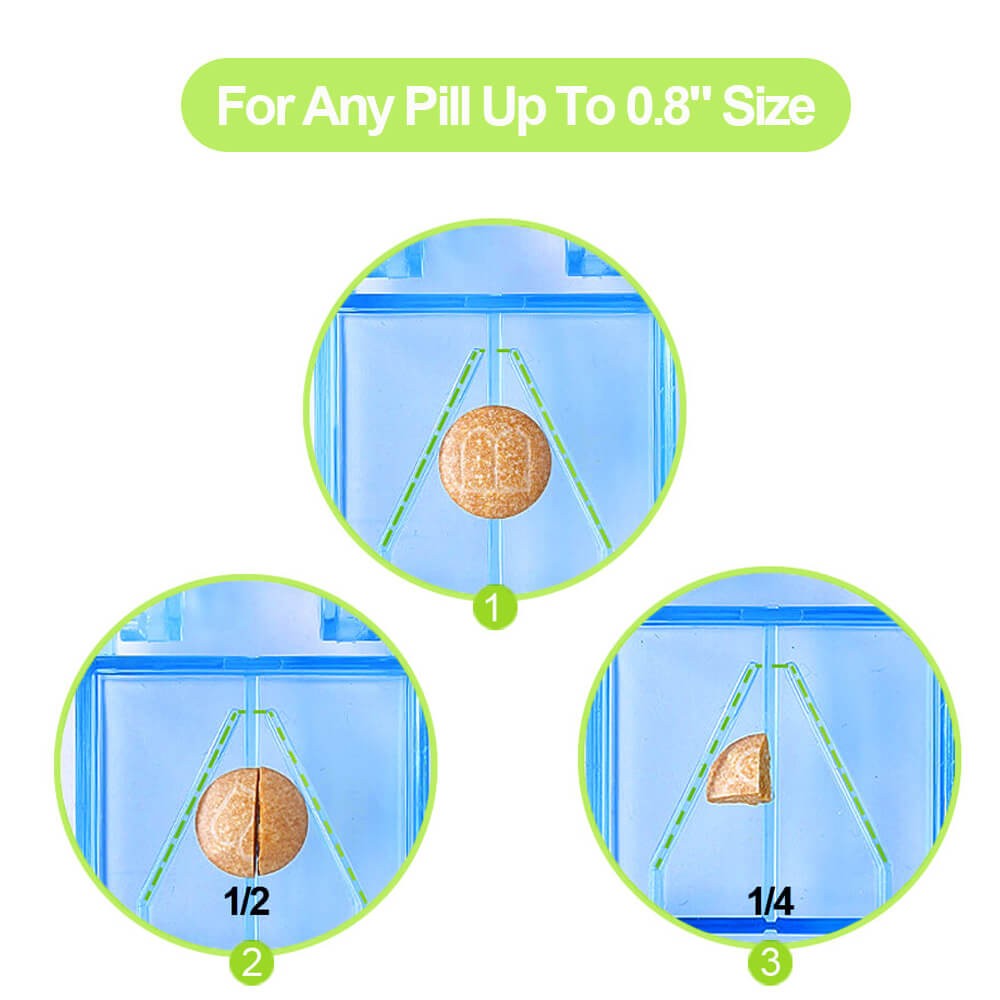 7 Day Pill Organiser Moisture-Proof Dust-Proof Large Weekly Pill Box for Fish US