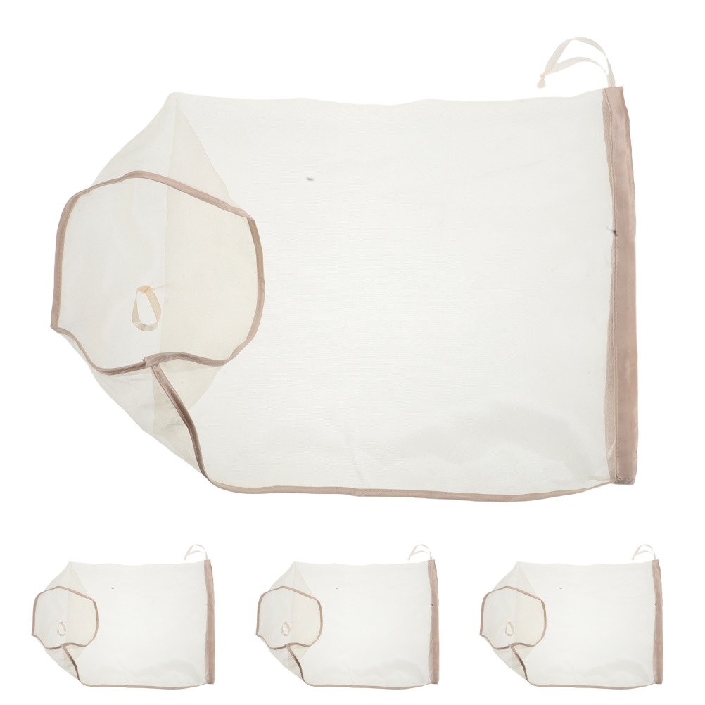 4 Pcs Fake Hair Strotage Bag Wig for Travel Dust-proof Organizer