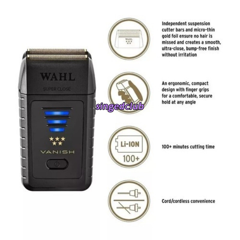 Wahl 5 Star Series Vanish Double Foil Corded/Cordless Shaver 8173-700 NEW