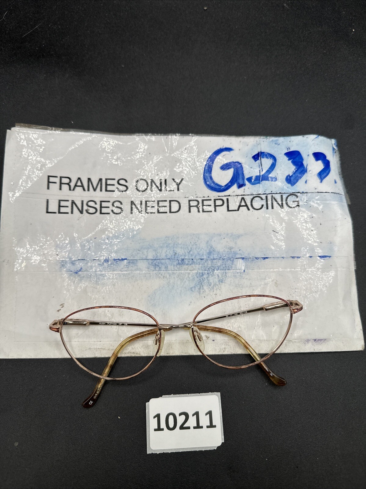 Hush Puppies Kenmark Eyeglasses Frame H106 54-17-140 Black G233