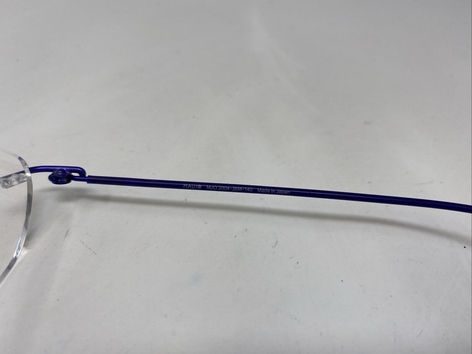 Maui Jim Japan MJO 2004-36M 51-17-140 Deep Blue Rimless Eyeglasses Frame :U45