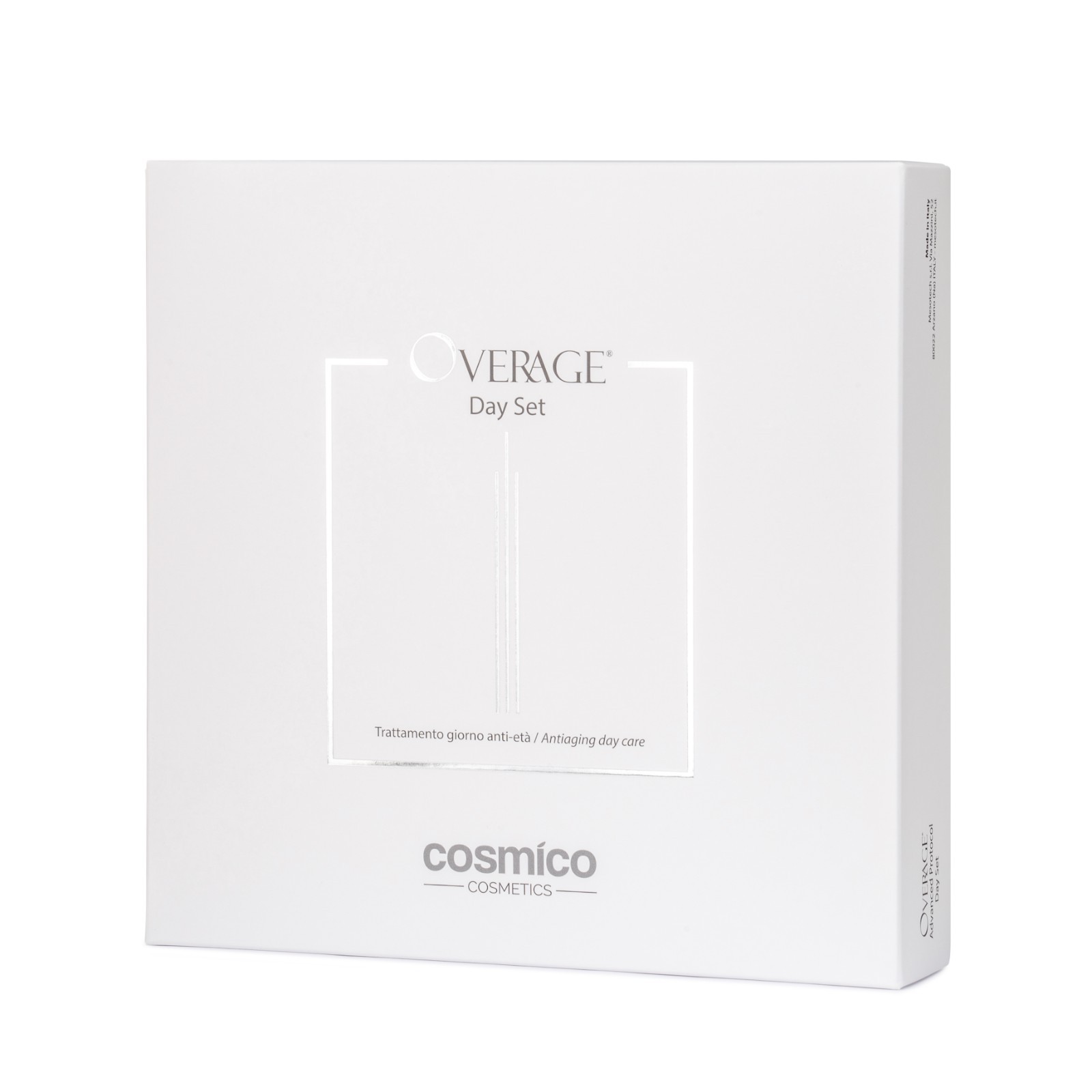 Overage Anti Aging Skincare Set Cosmico Firming Day Cream Cleanser Eye Bundle
