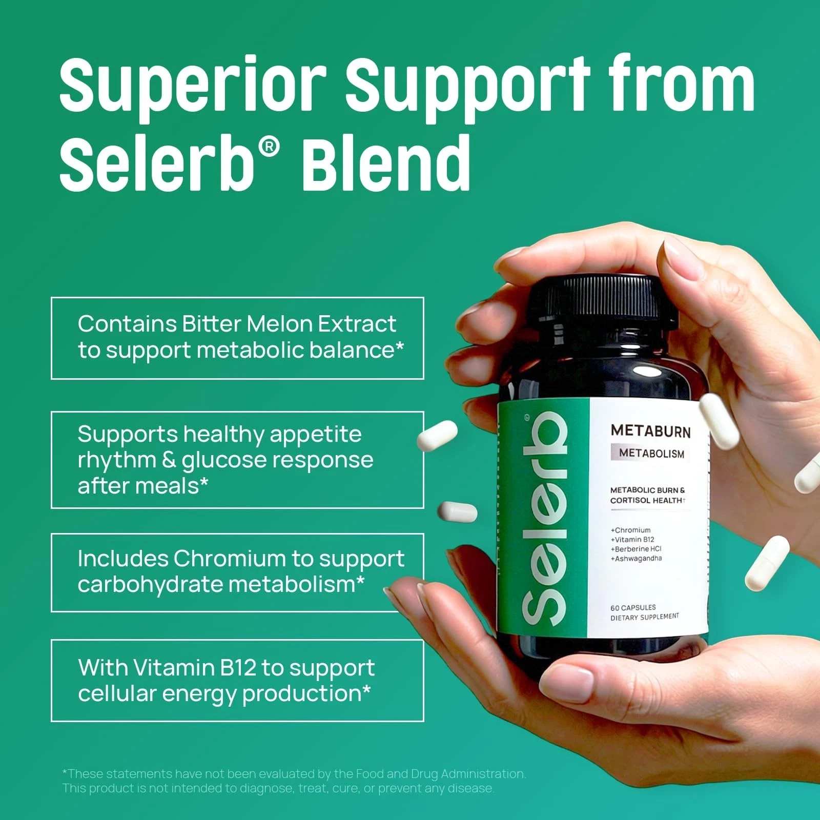 Metabolism Supports Weight Loss and Promotes Fat Burning Selerb MetaBurn/*/
