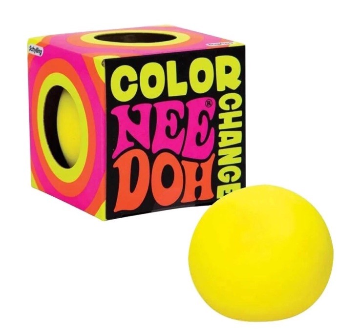 Schylling NeeDoh Color Change Squishy Stress Reliever Squeeze Ball Blue Pink