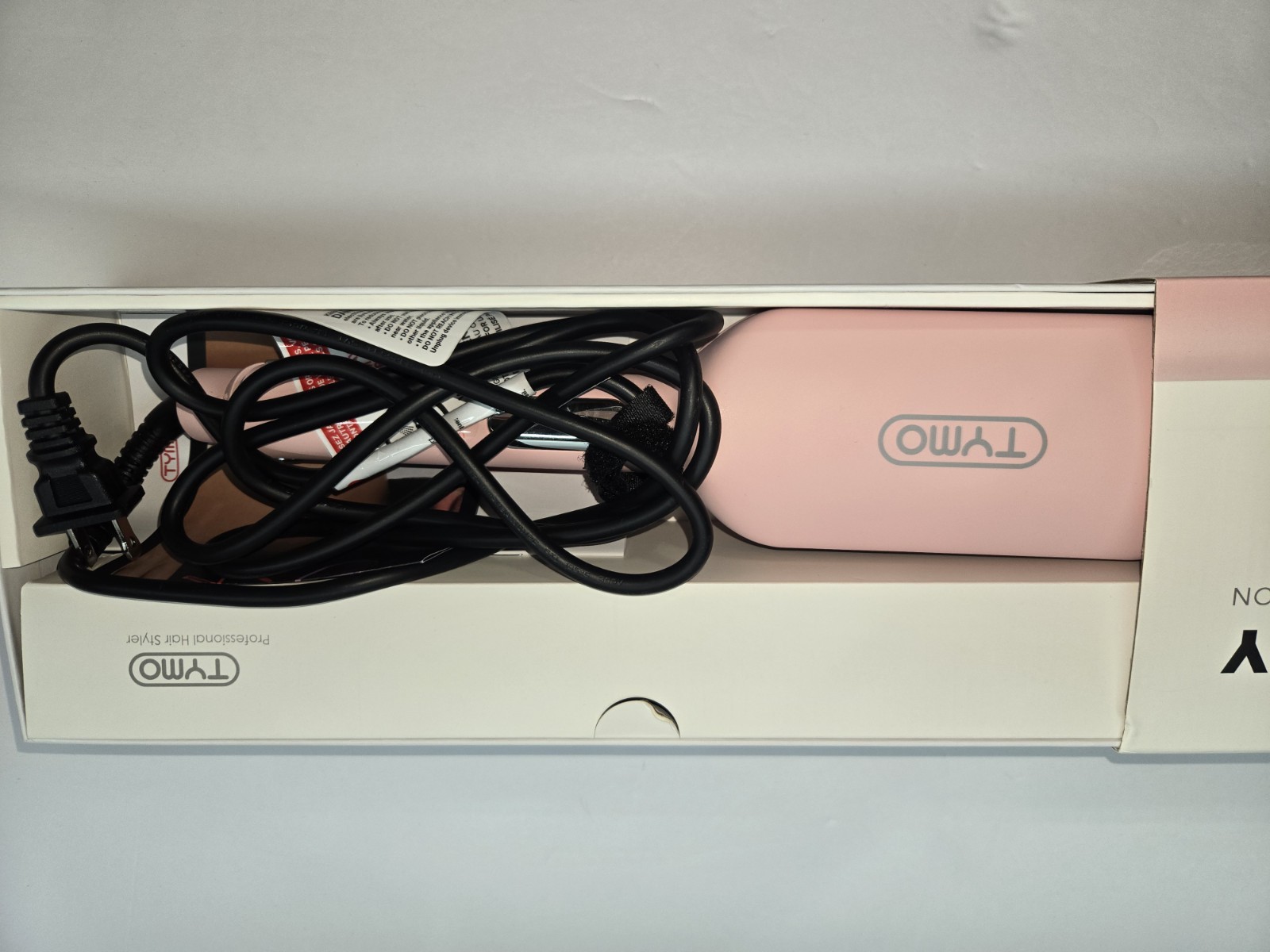Tymo Rovy Wave Curling Iron Pink New Open Box