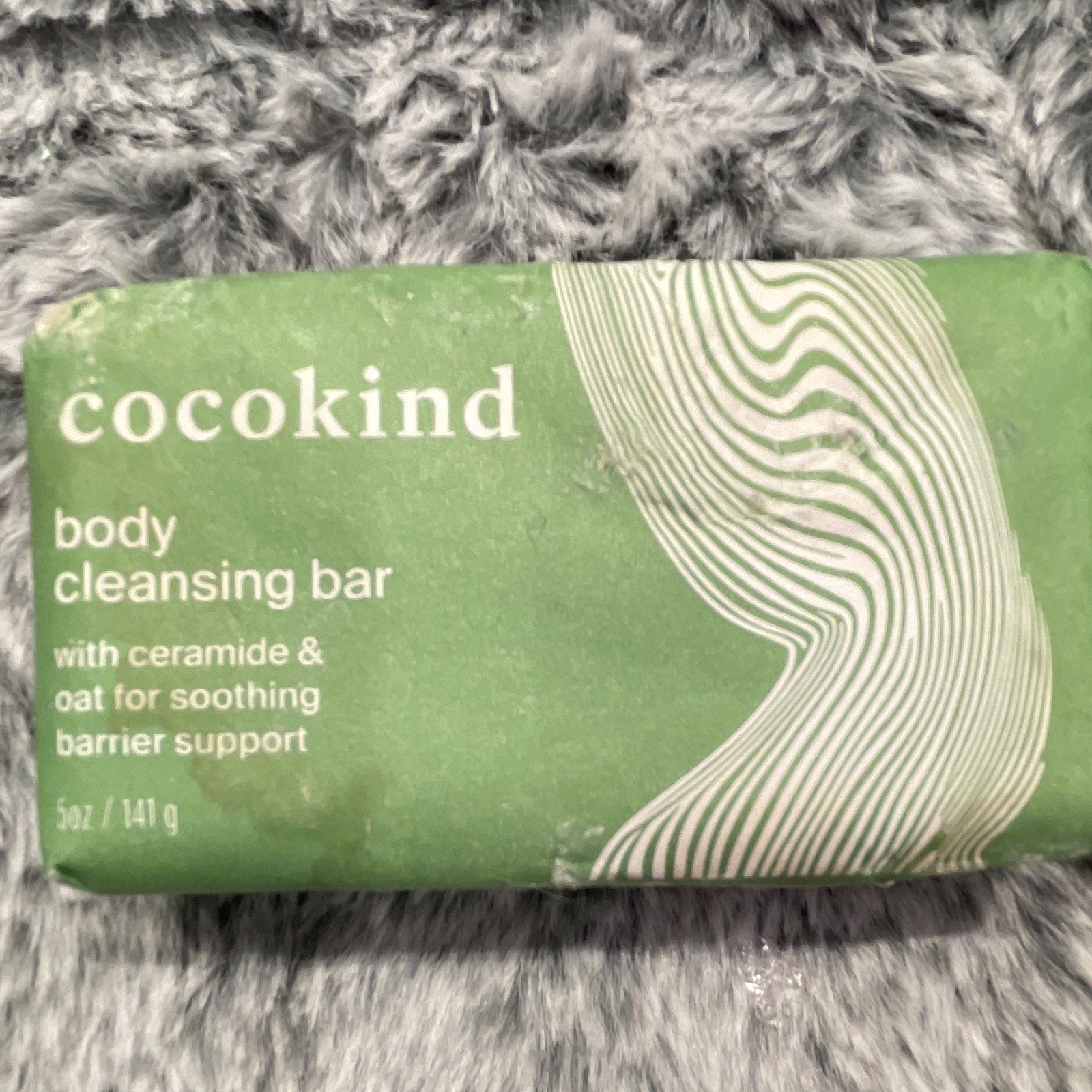 cocokind Body Cleansing Bar Ceramide & Oat, Vegan Fragrance Free 5 oz