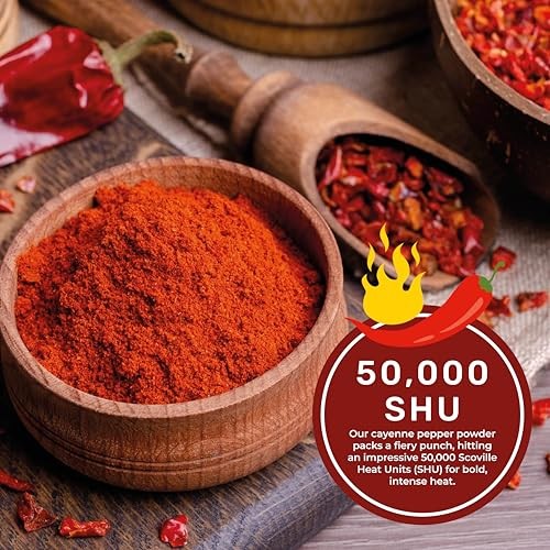 Spicy World Hot Cayenne Pepper Powder Bulk 5 LBS Jar – Red Ground Pepper