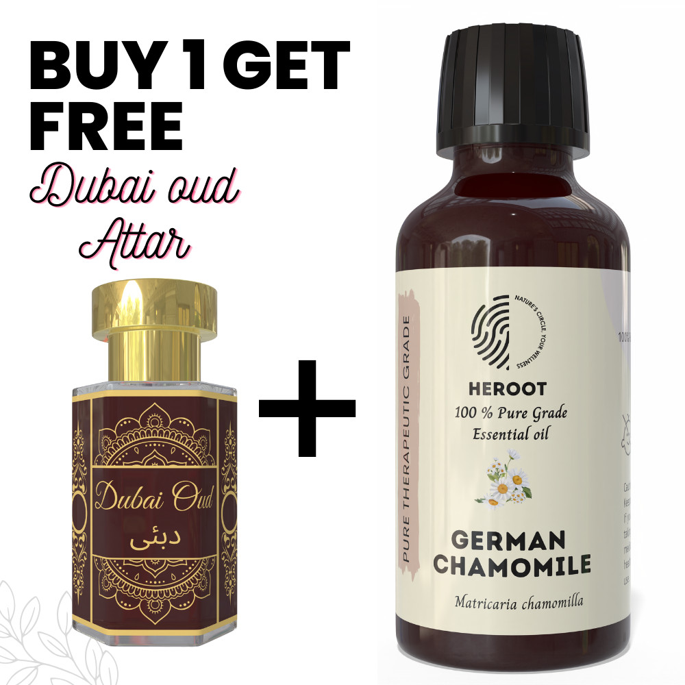 German Chamomile Essential Oil 10ml Aromatherapy Diffuser DIY + Free Attar