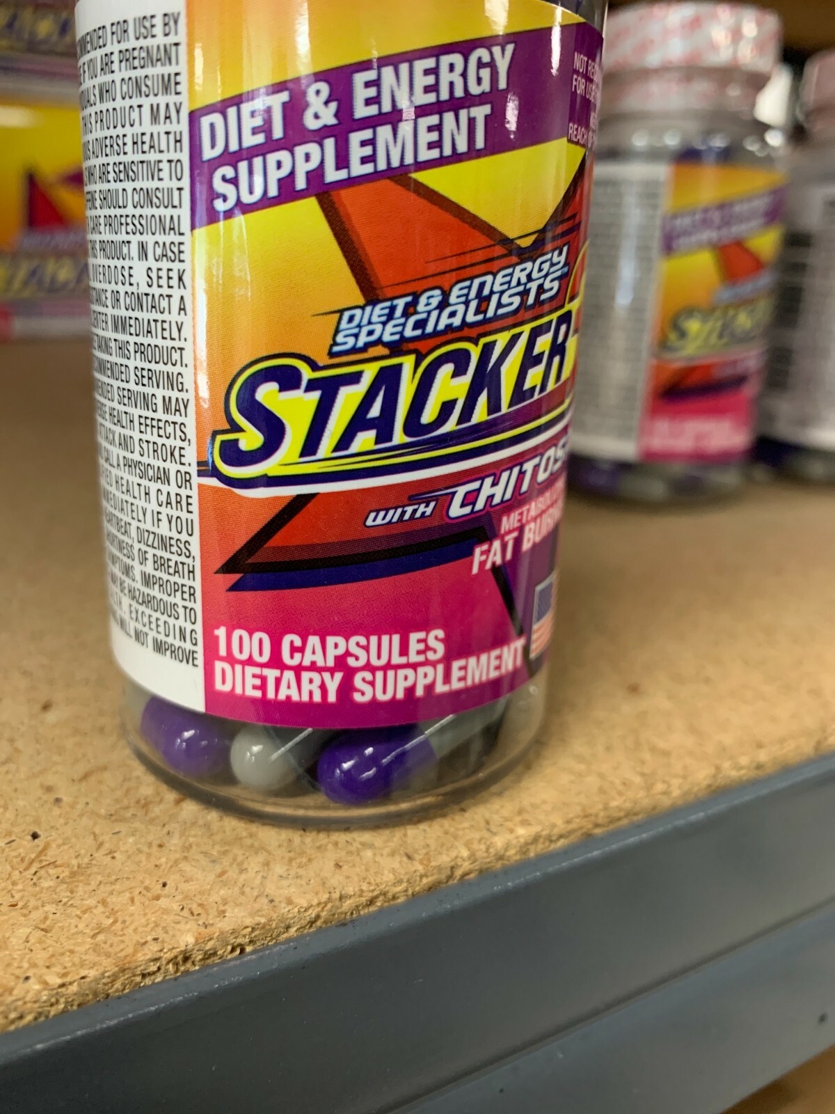 Stacker -3- 100ct Weight Loss & Energy Dietary Supplement Free Fast Ship