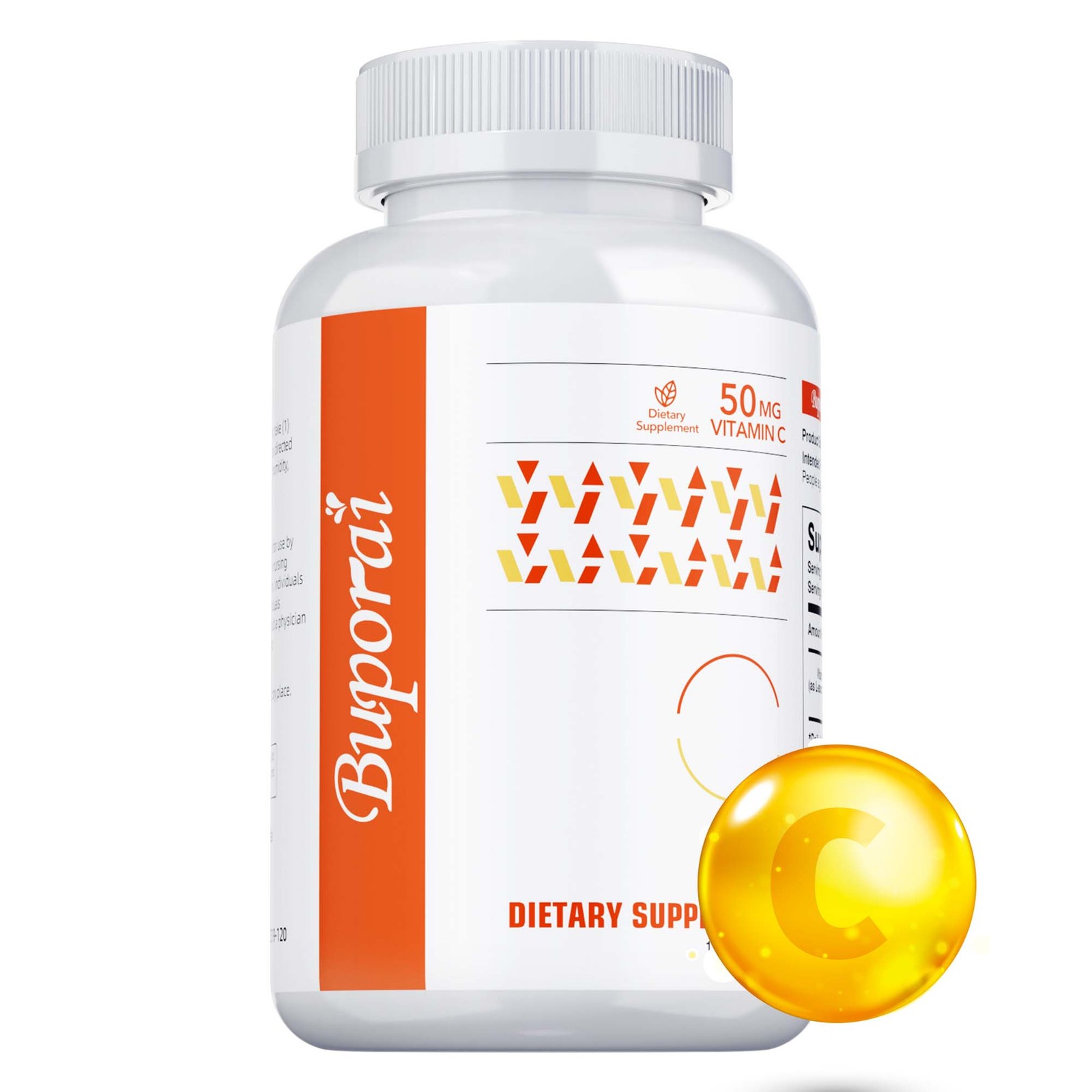 Vitamin C 120pcs, Skin Nutrition, Antioxidant, Promotes Collagen Production
