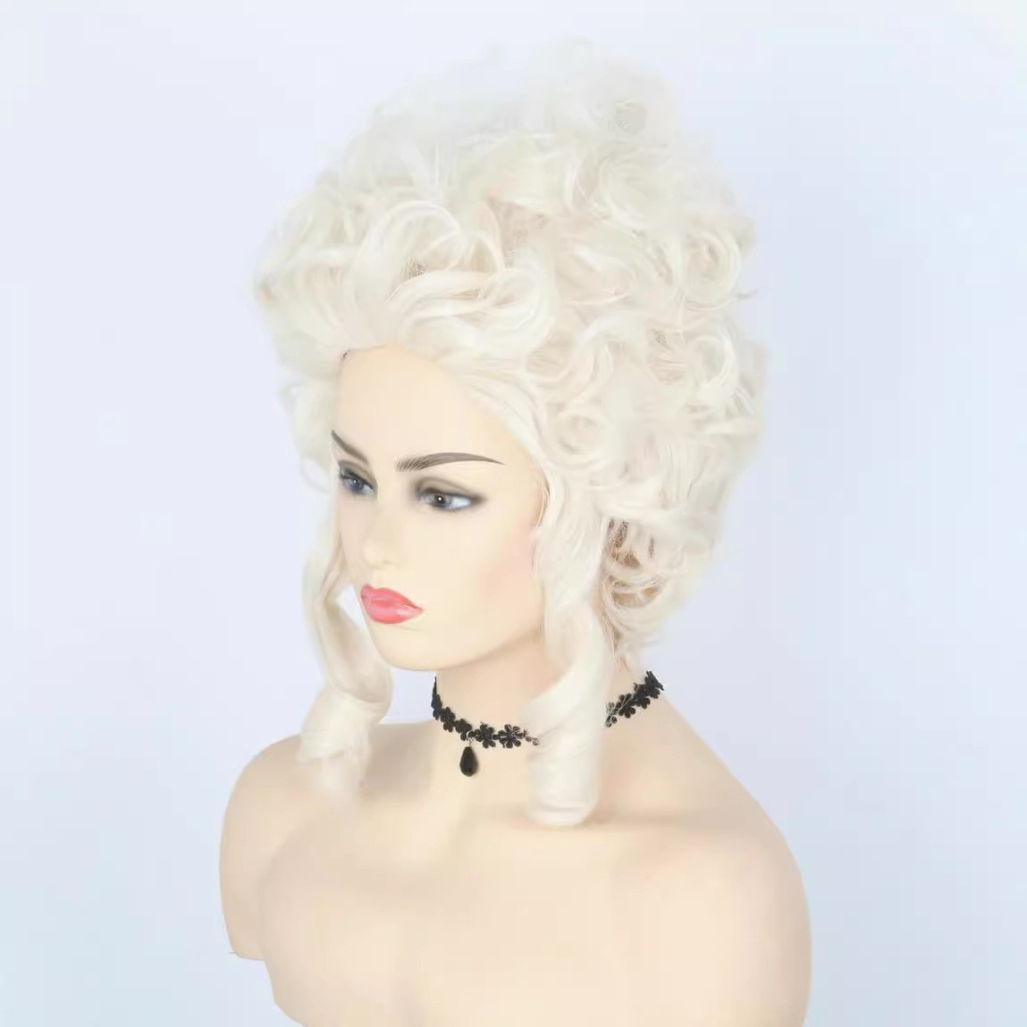 European Royal Court Queen Synthetic Full Wig Marie Antoinette Cosplay Wig