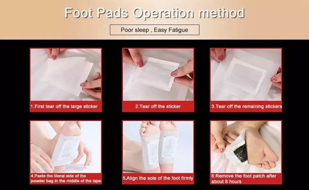 50-300pcs Foot Detox Patches Pads Toxins Deep Cleansing Herbal Organic Slimming