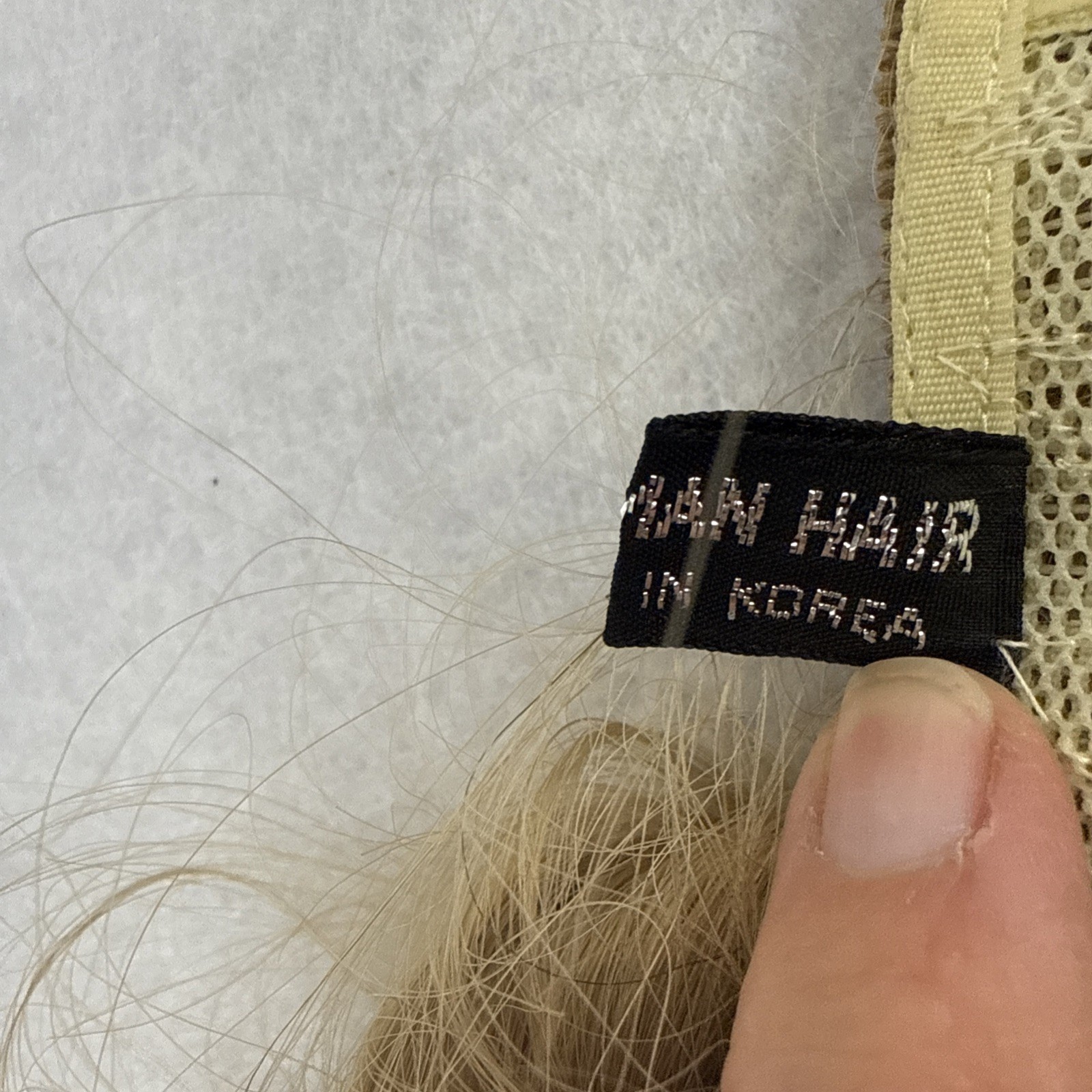 100% Human Hair Wig Made In Korea Medium Brown Blonde, 1960’s Style Flip