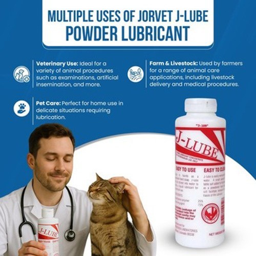 JorVet J-Lube Powder Lubricant | Easy-Mix Formula, Non-Irritating & Mess-Free…
