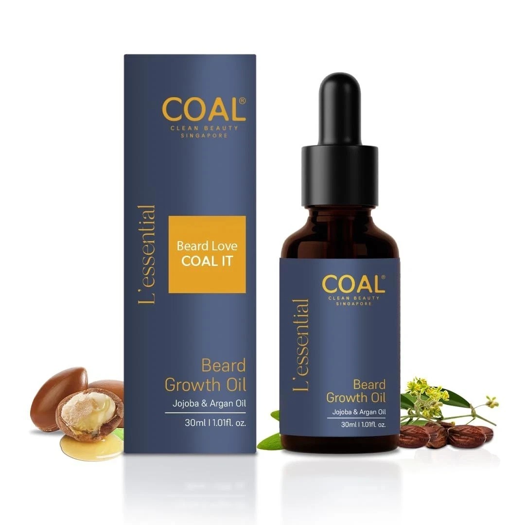 Coal Clean Beauty Beard Growth Oil For All Skin Types 30ml