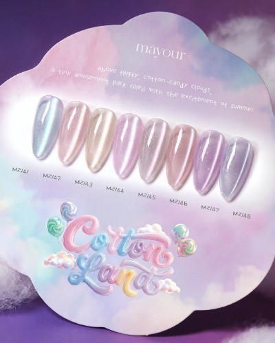 Mayour Gel Cotton Land Magnet Gel Polish Soak Off Nail Gel K-Beauty