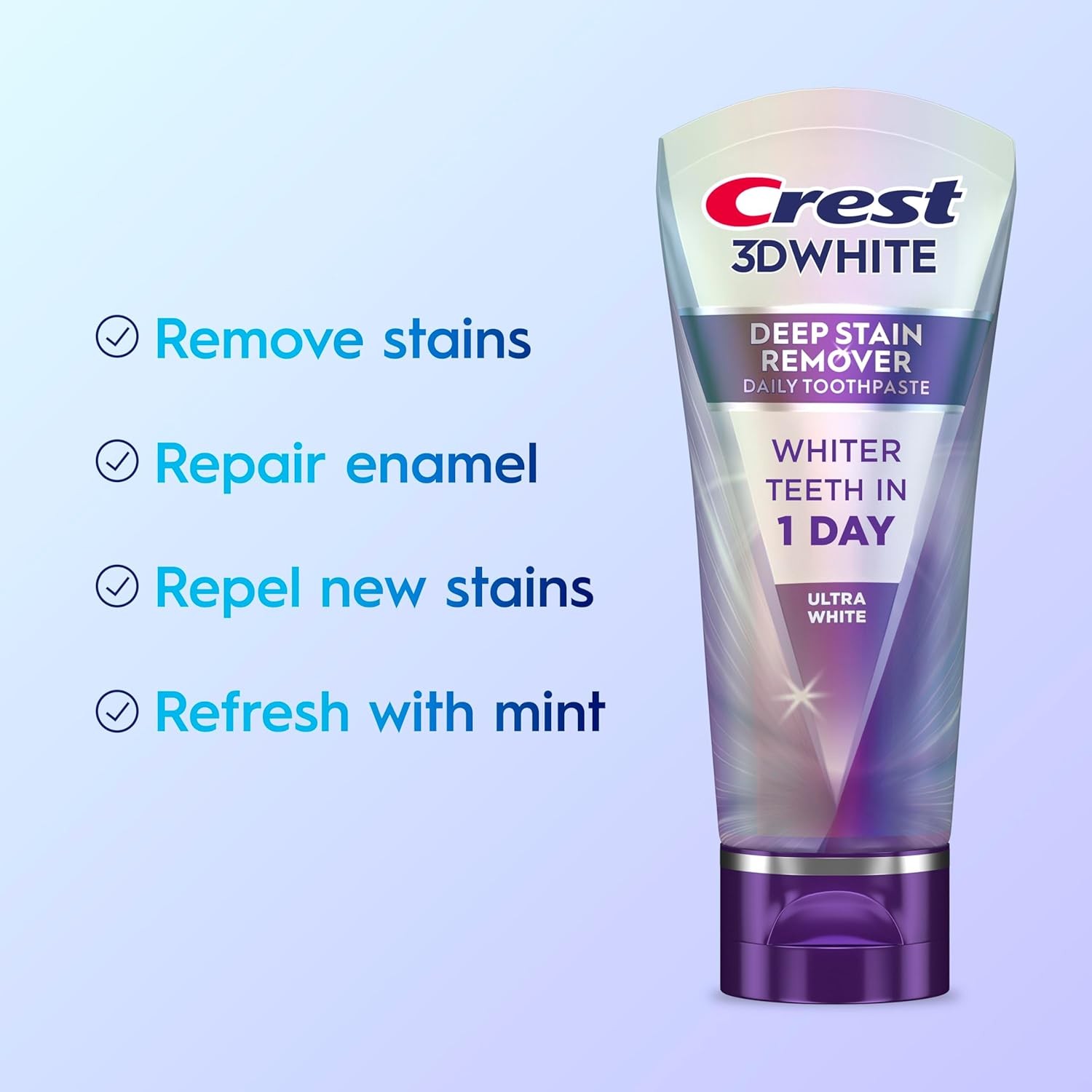 Crest 3DWhite Brilliance Deep Stain Remover Ultra White Toothpaste – 2.1oz