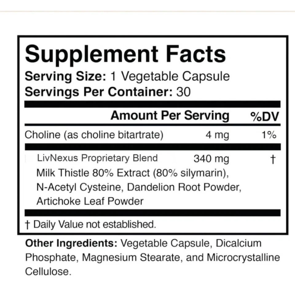 Pack of 2 Hepagard Natural Liver Support Supplement 30 Vegetable Capsules Detox