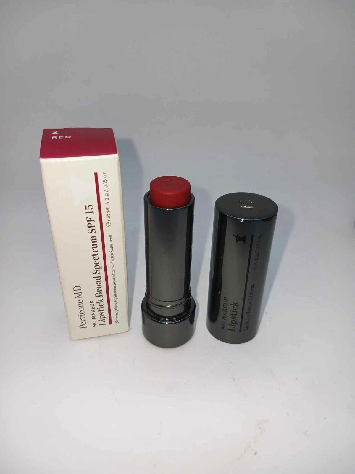 Perricone MD No Makeup Lipstick Broad Spectrum spf15 exp 09/2024 REDNEW