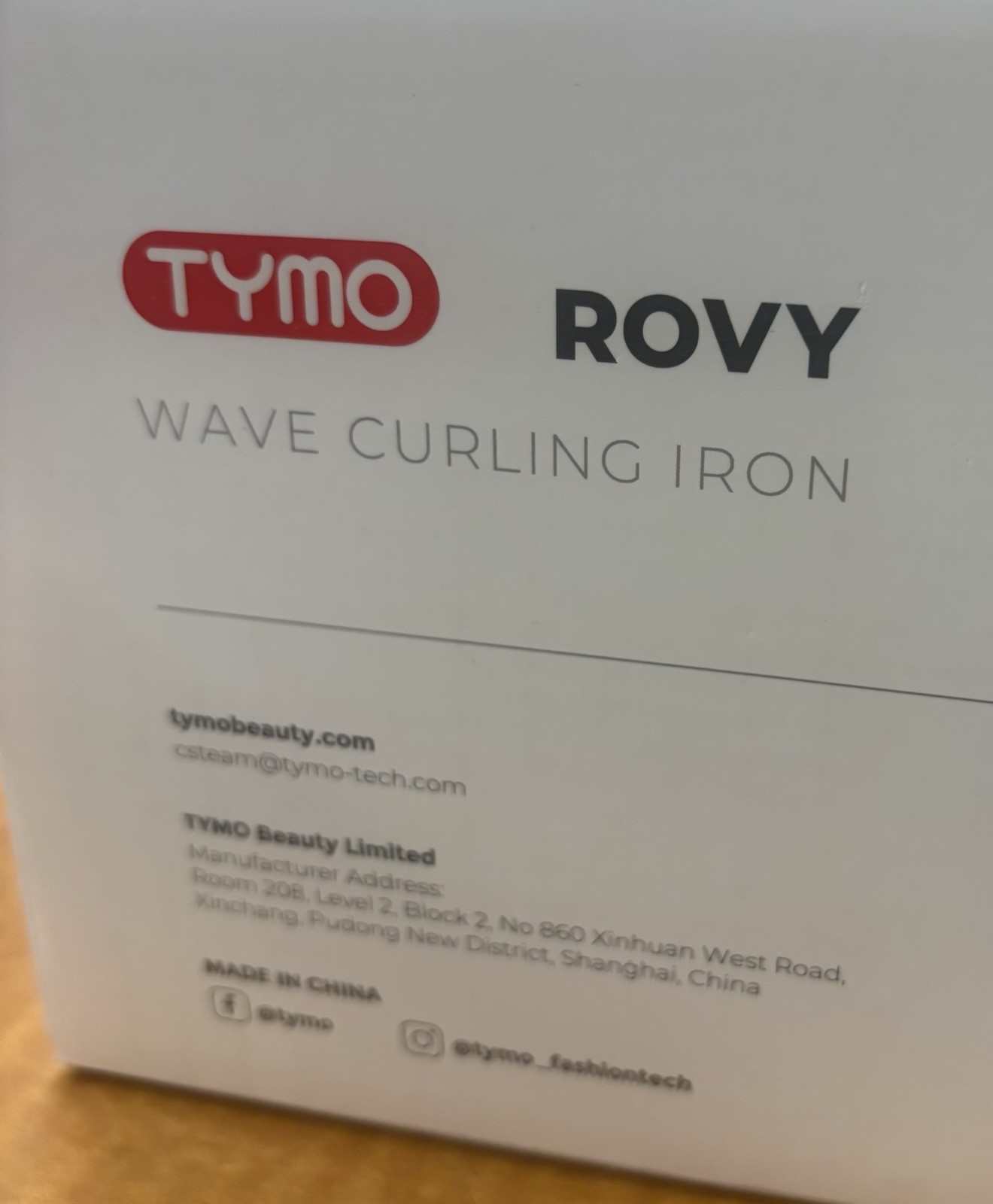 TYMO ROVY Hair Crimper Waver Hair Tool Deep Wave Curling Iron New