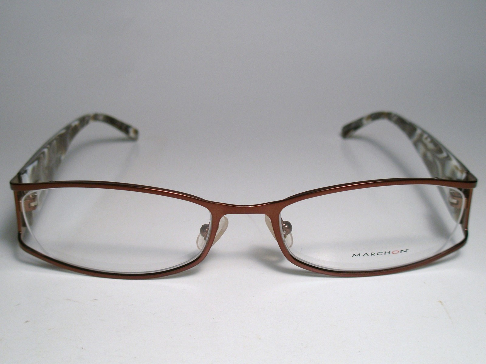 New Ladies MARCHON «M721» Cord Rimless Eyeglasses Frame Brown 53-18 M-L List$160