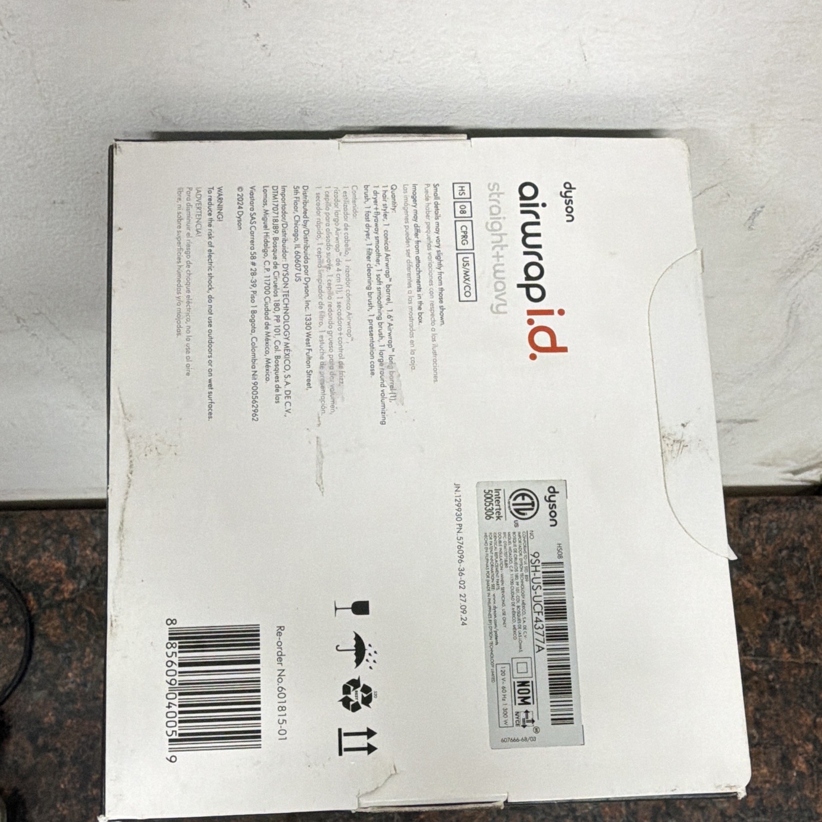 Dyson Airwrap i.d. Bluetooth Set Straight/Wavy w/ Fast Dryer & Long Barrels