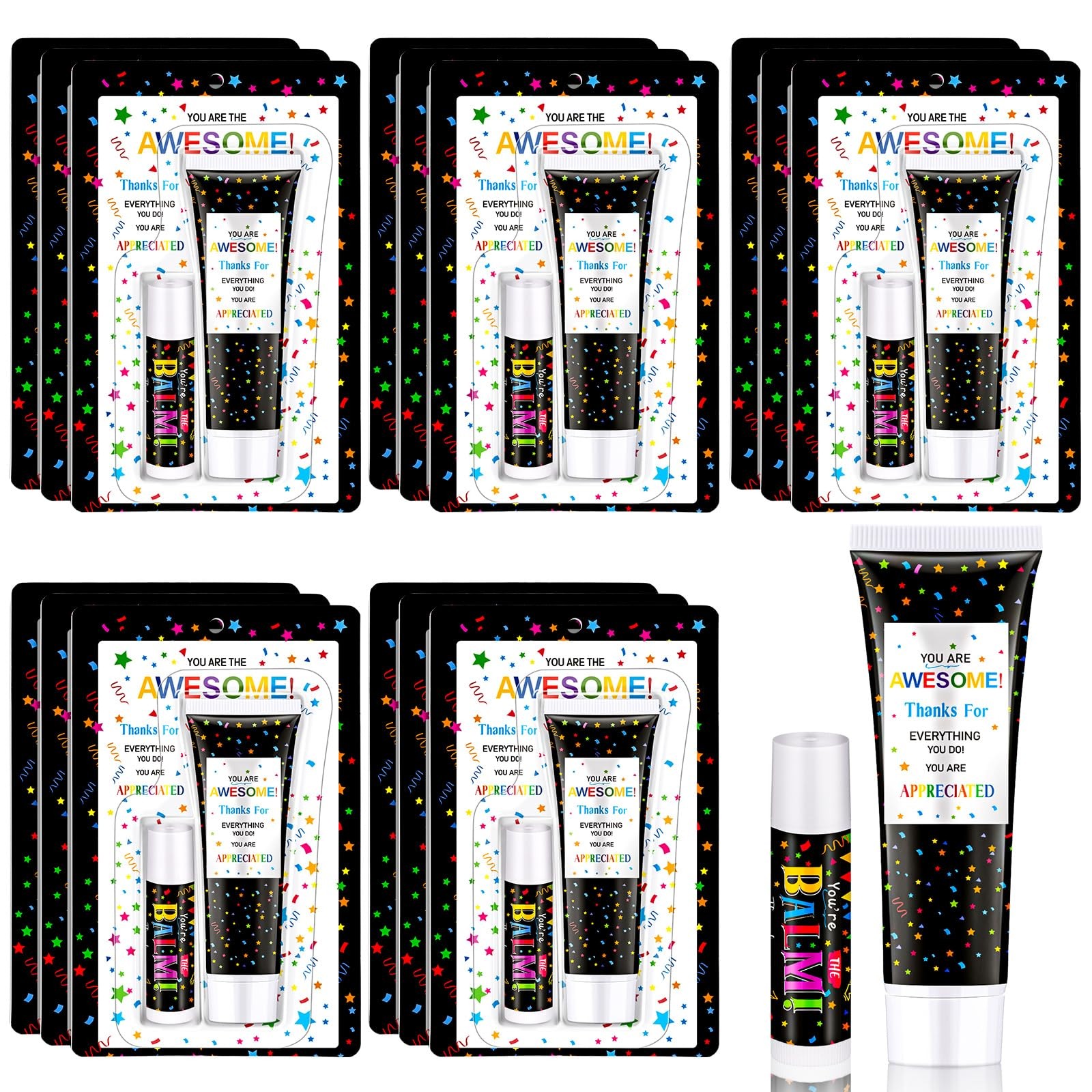 15 Pack Employee Teacher Appreciation Gifts Bulk Lip Balm Hand Cream Teacher …
