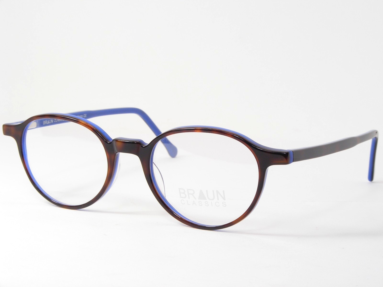 BRAUN CLASSICS 34 COL. 25 Tortoise Brown /Blue UNIQUE EYEGLASSES 46-18-145mm