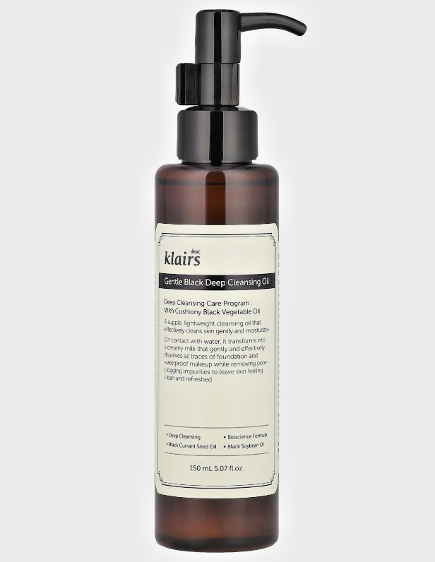 Dear, Klairs, Gentle Black Deep Cleansing Oil 5.07 fl oz (150 ml) Deep Cleansing