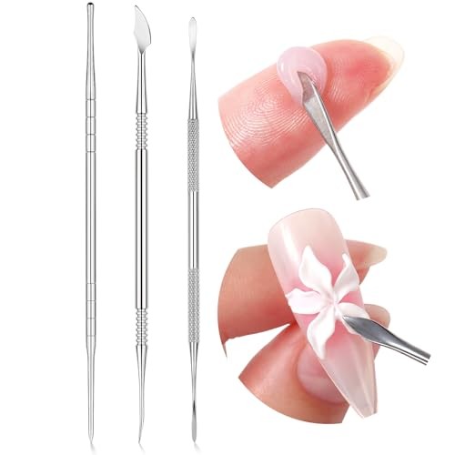 Nail Art Sculpture Pen: 3PCS Sculpting Nail Art Tools Solid Builder Gels 3pcs