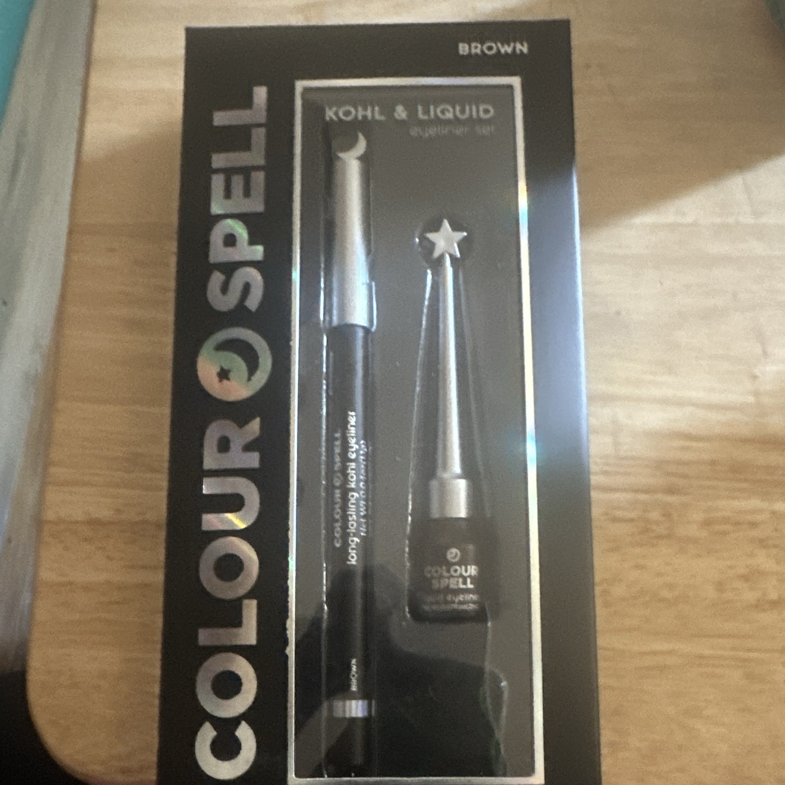 Colour Spell Kohl & Liquid Eyeliner Set – Kohl + Liquid Formula, Brown Shade