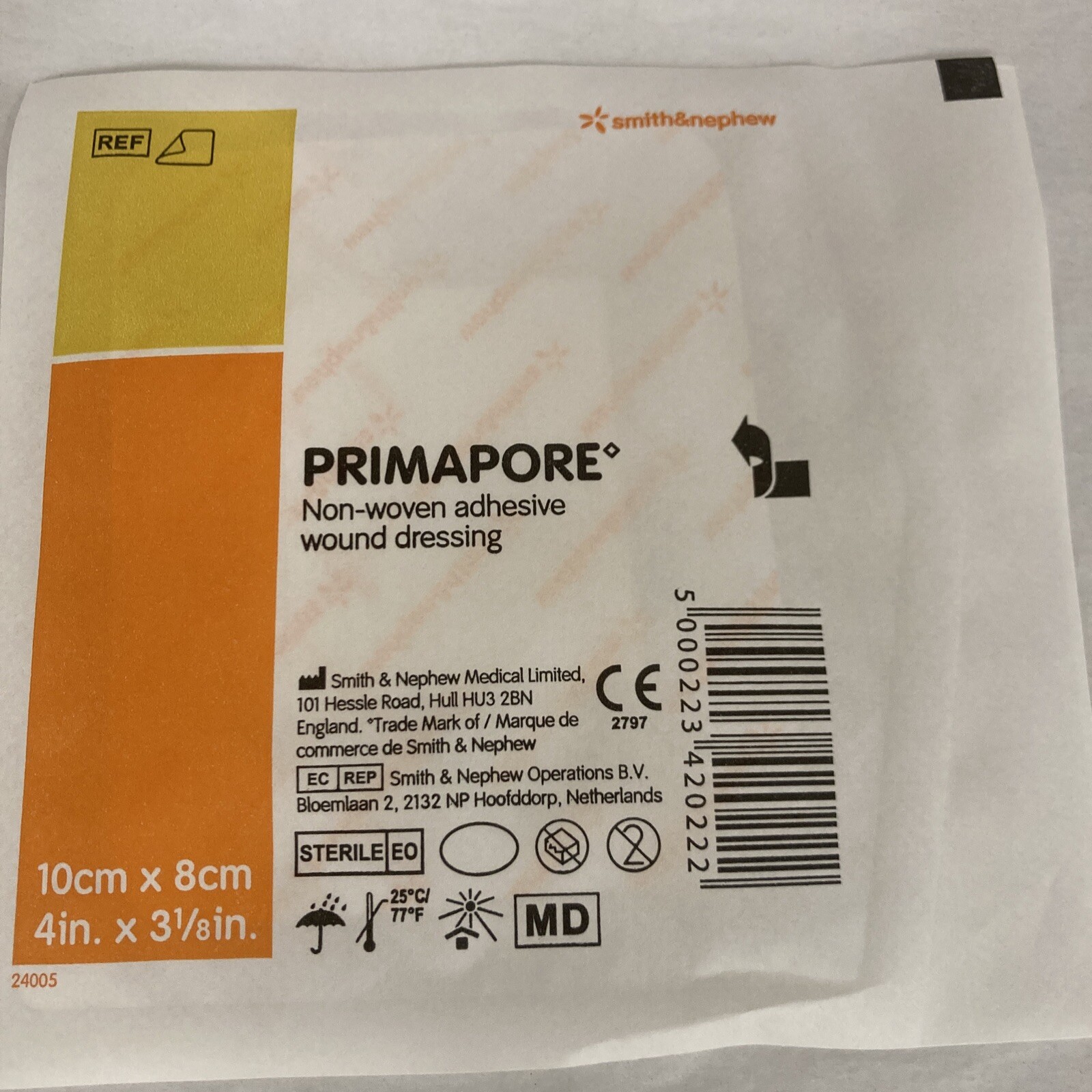 Smith & Nephew 66000317 Primapore 4″ x 3-1/8 in, Exp. 01/2028, 1 Dressing