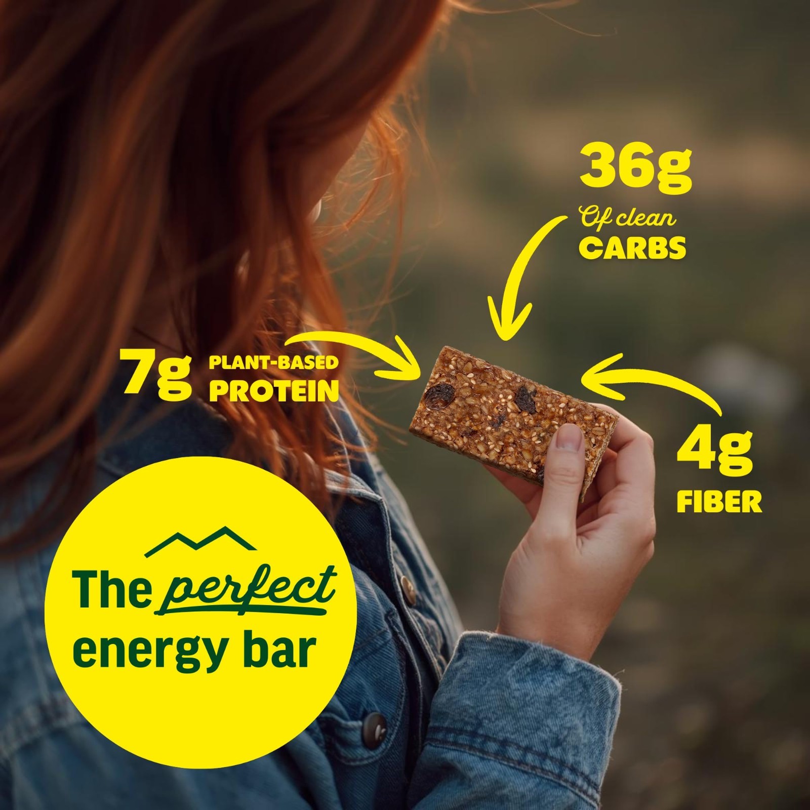 Organic Energy Bars – Non-GMO, Gluten-Free, All-Natural Snack – Peanut Butter &