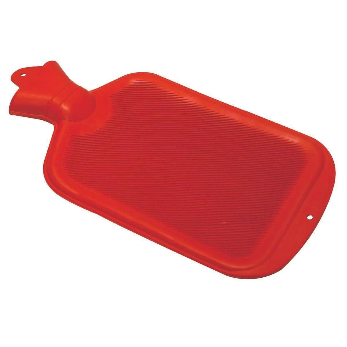 Classic Red Rubber Hot Water Bottle, Compress, Pain 8″ x 1″ x 6″, red