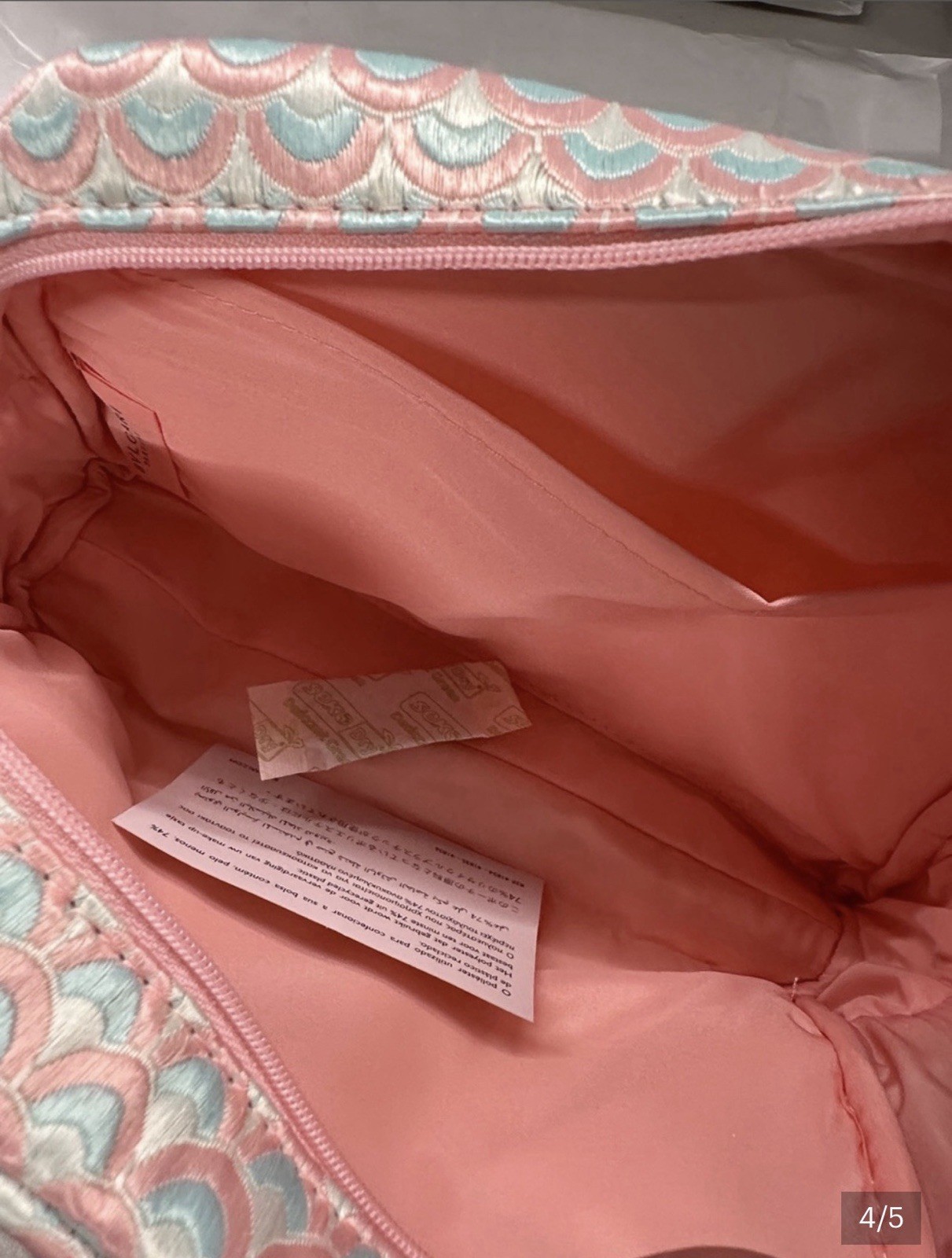 BVLGARI PARFUMS Pastel Rainbow Makeup Pouch Cosmetic Bag PINK Novelty GWP NEW