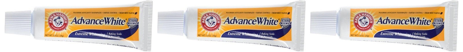 3 Pack Arm & Hammer Advance White Toothpaste 0.9 oz – Whitening Oral Care Kit…