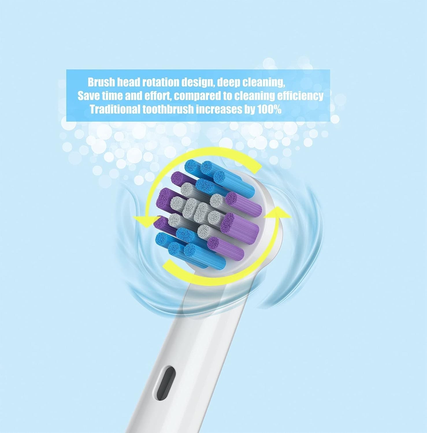 4 Pack Oral-B Braun Replacement Brush Heads Electric Toothbrush Refill Heads