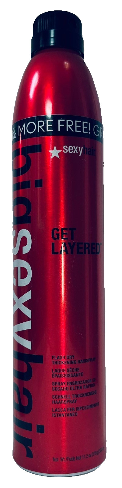 Big Sexy Hair GET LAYERED FLASH DRY THICKENING HAIRSPRAY 11.2 oz (494)