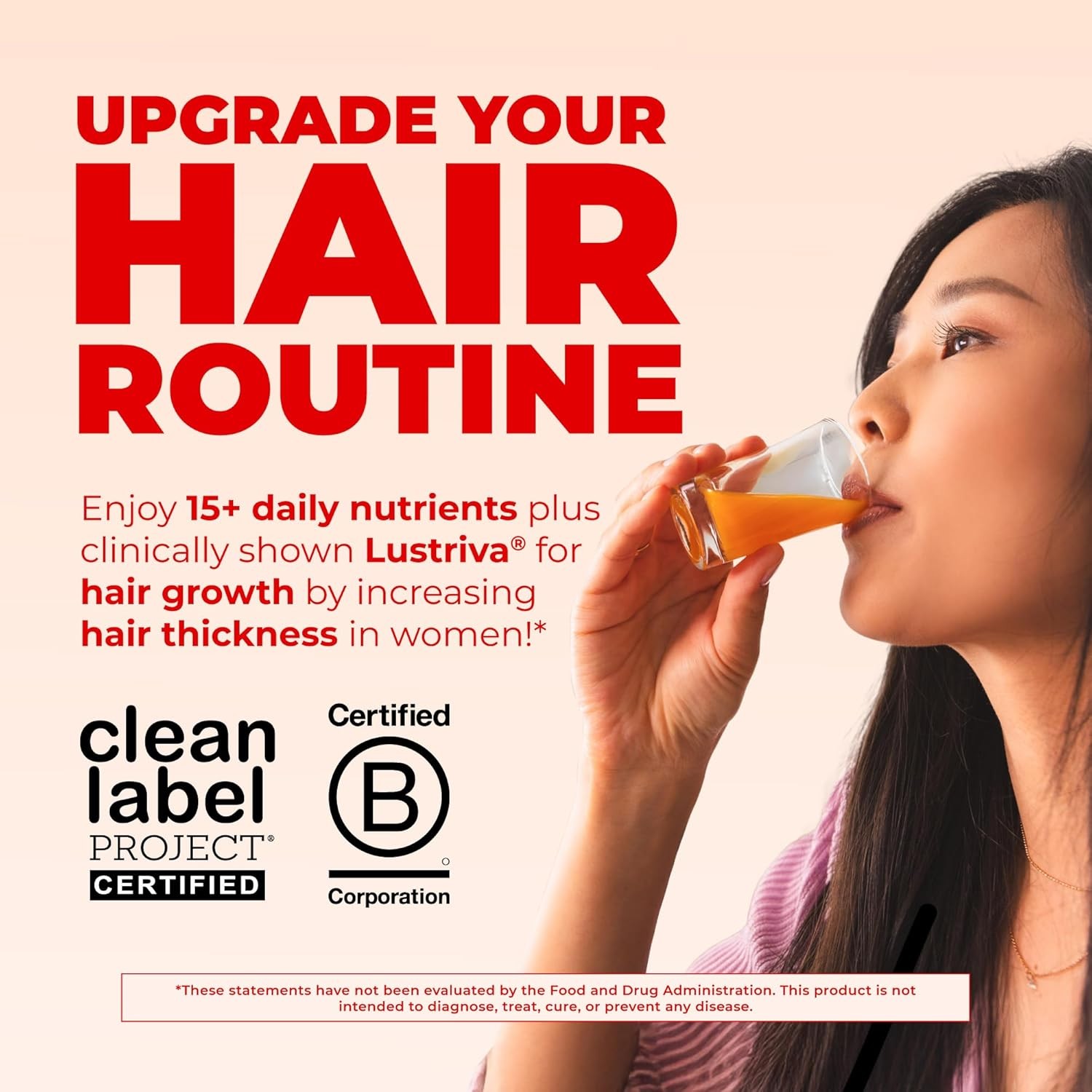 MARYRUTH’S Liquid Multivitamin+Hair Growth|Clinically Tested for Thicker 10000mc