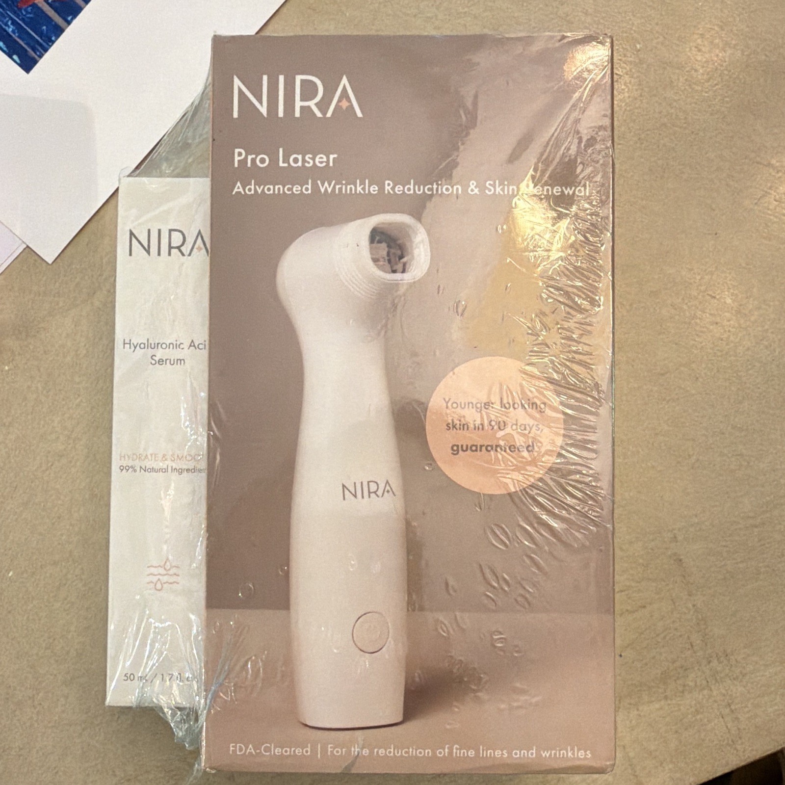 NIRA Pro Laser FDA-Cleared Wrinkle Reduction & Skin Renewal w/ Hyaluronic Acid