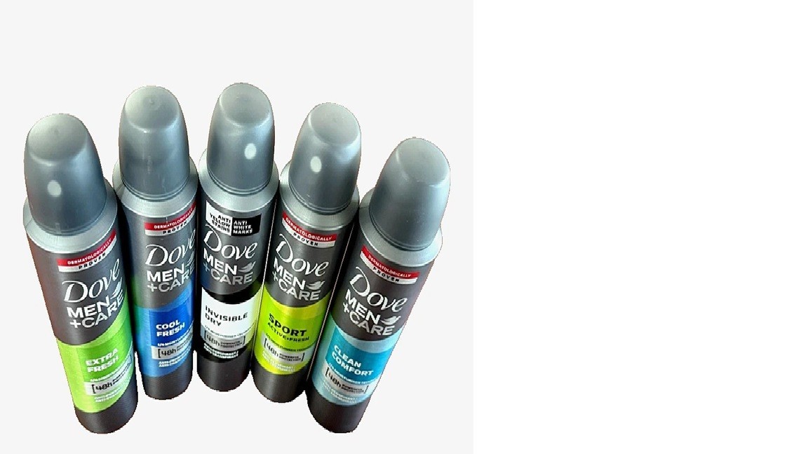 6 PACK Dove Men Body Spray Deodorant (6X150ml, Mix within the available kinds)