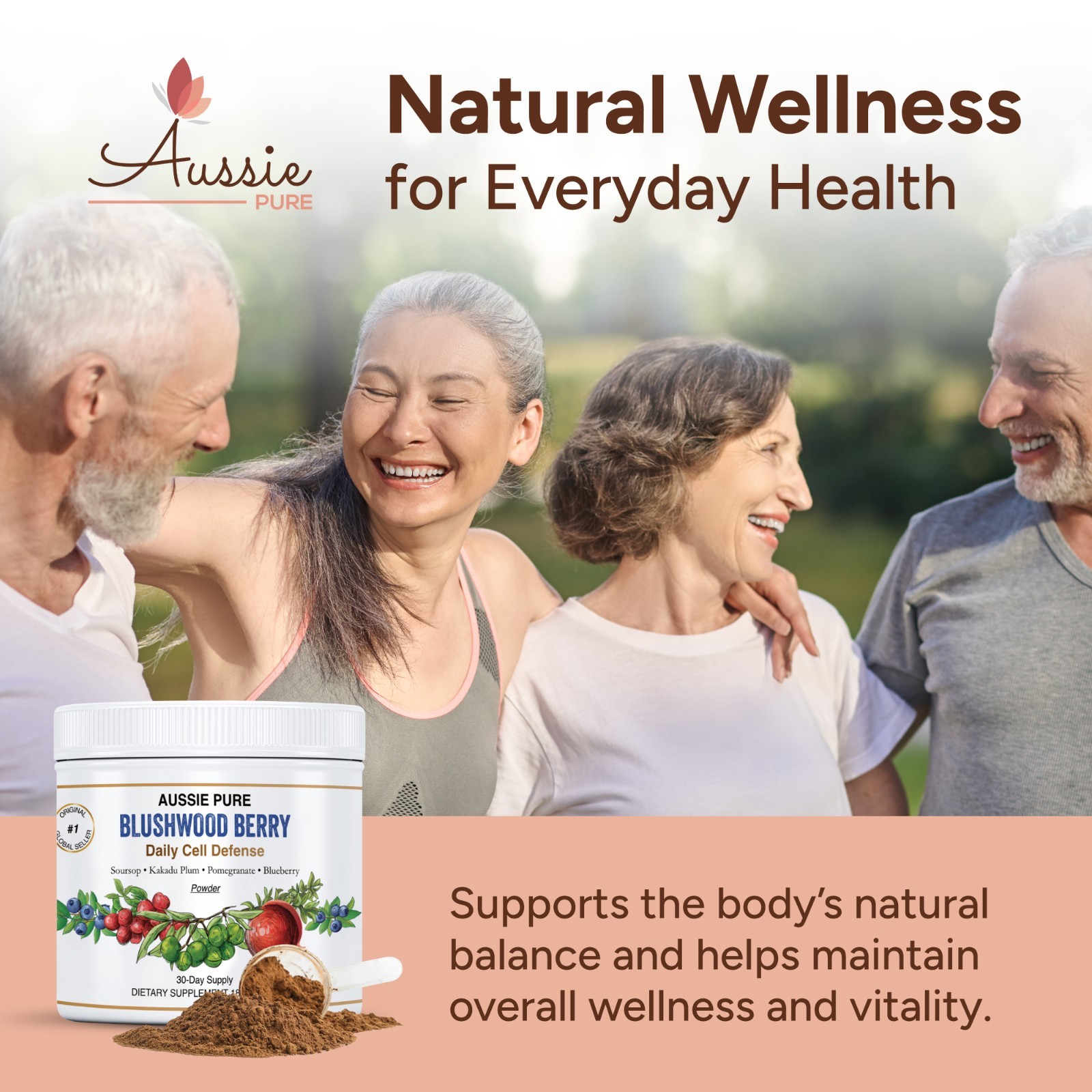 Aussie Pure Blushwood Berry Daily Cell Defense – Soursop – Kakadu Plum