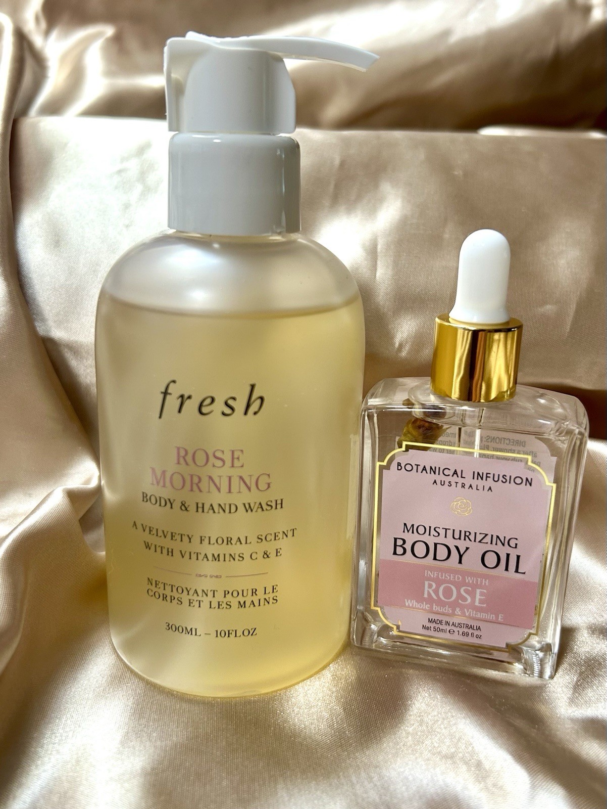 Fresh Rose Morning Body Wash + Botanical Infusion Australia Rose Oil
