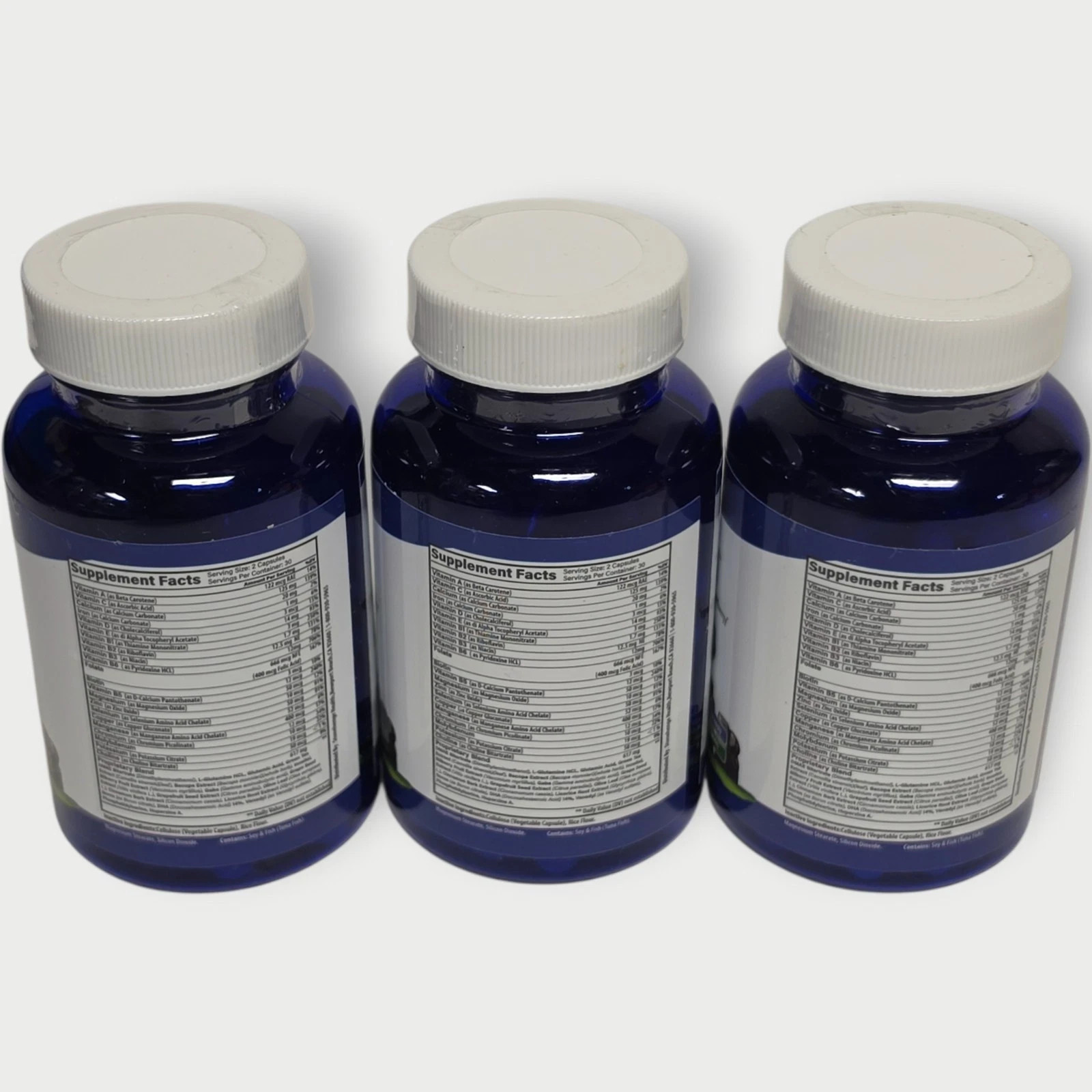 Pack of 3 Dynamic Brain Supplement 60 Capsules–Memory Focus Clarity, EXP 09/2027