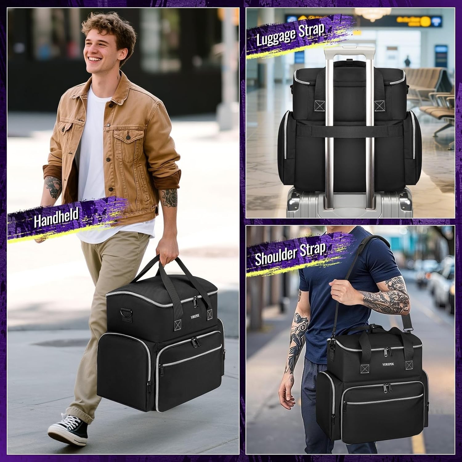 Spacious Tattoo Carrying Case with Removable Pouches for Artists on the Go