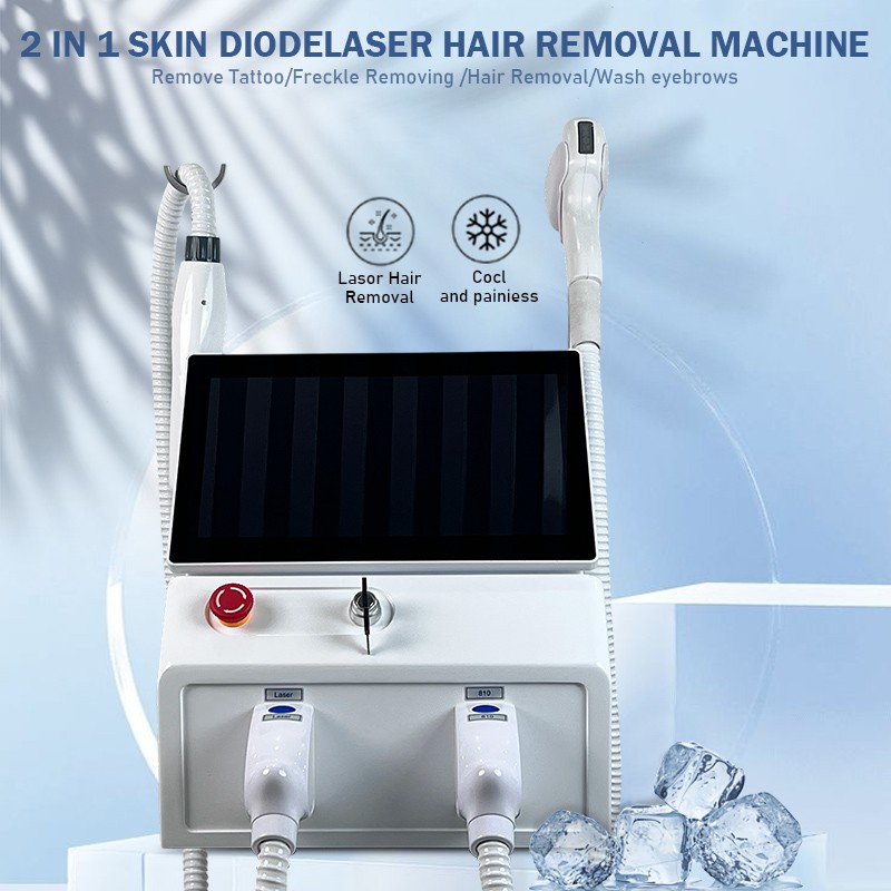 2in1 Diode Laser Hair Removal Pico Tattoo Removal Machine 4 Wavelength Permanent