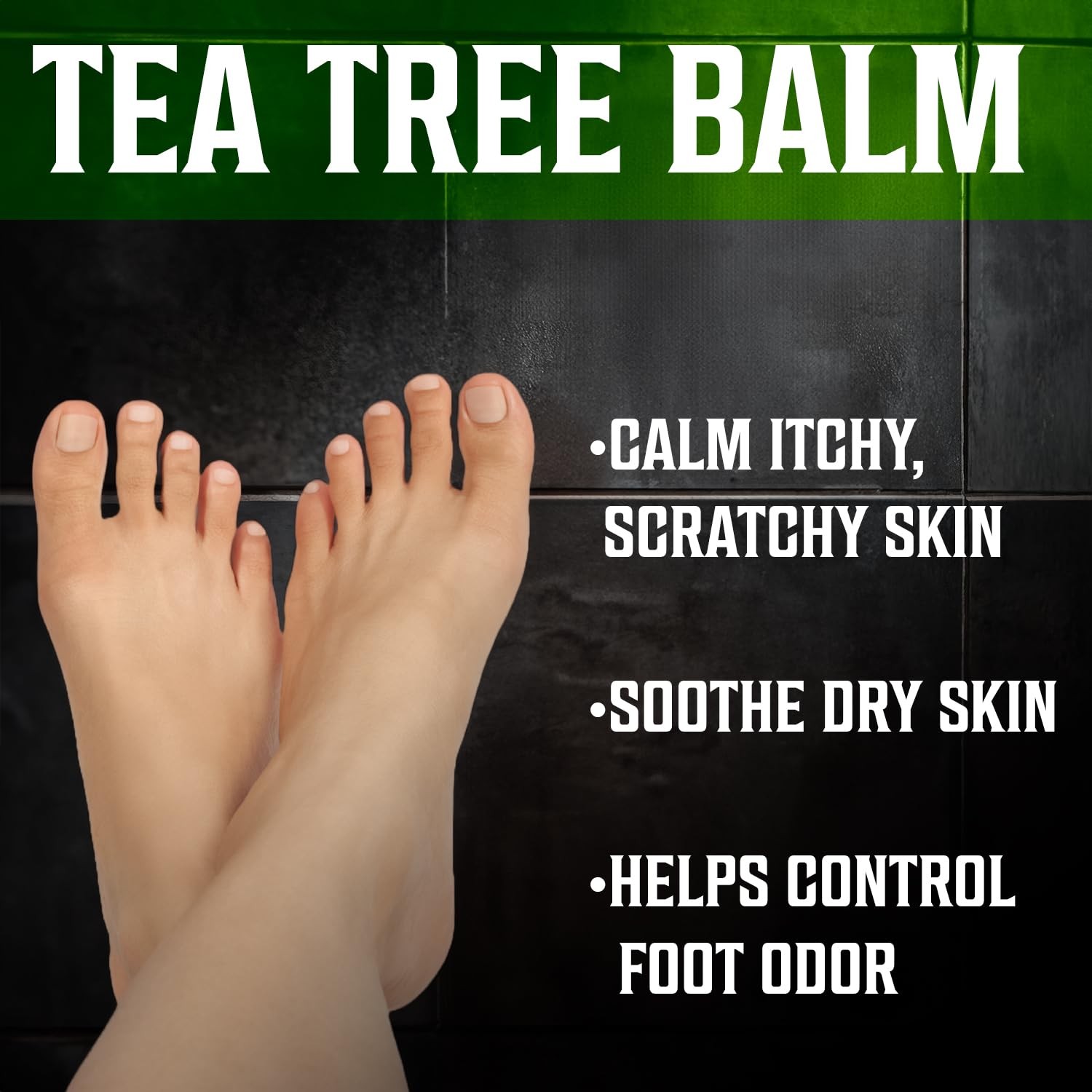 Viking Revolution Tea Tree Foot Balm Moisturizing Cream 2 Oz